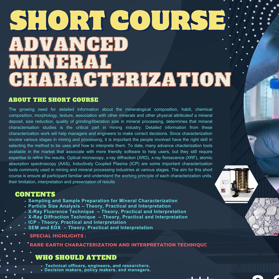Short Course on Advanced Mineral Characterization
